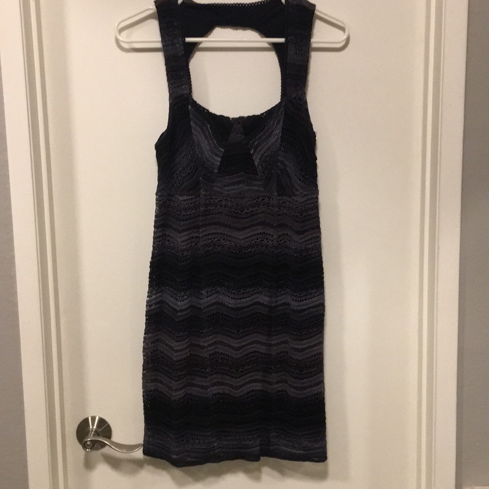Free people black and grey knit dress